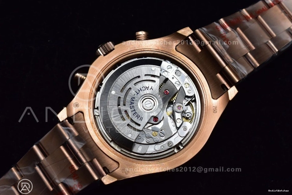 RG Ceramic Blue TopPick YachtMaster on A 1223 Edition RG Bracelet 1:1 Best 116685 II GMF 0429